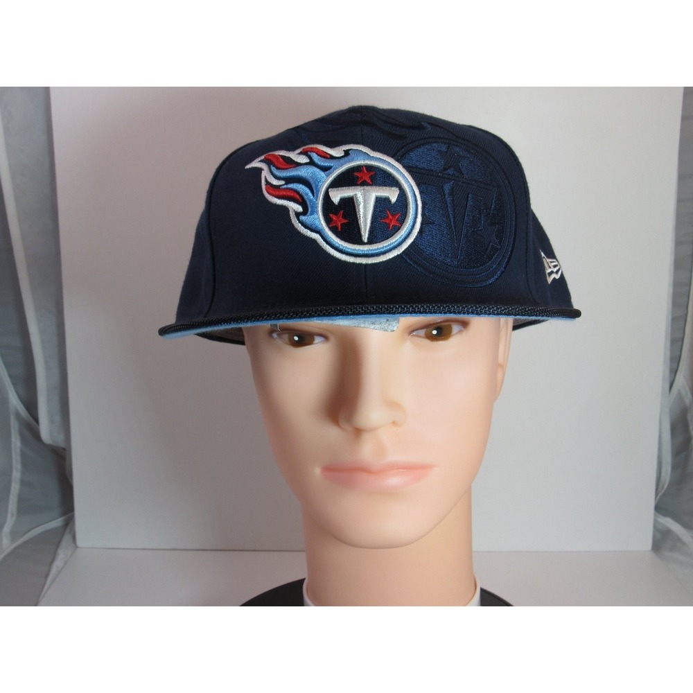 Tennessee Titans Hat New Era 59FIFTY Men's 7 3/4 Navy Blue On-Field Sideline Cap